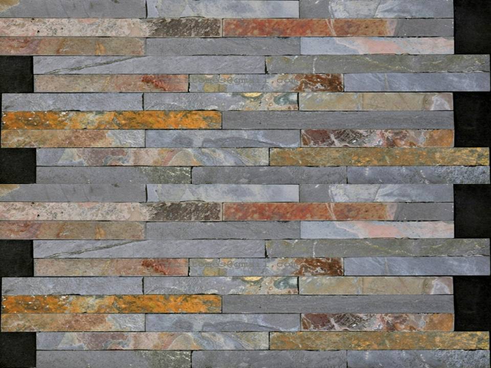 Natural Slate Wall Cladding Stone Panels For Exterior and Interior Wall
